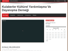 Tablet Screenshot of kulaberlerdernegi.com